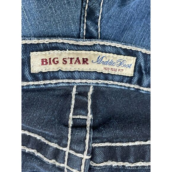 Big Star Maddie Women's 27 Blue Jeans Denim Bootcut Western 5-Pockets Stretch - Picture 5 of 11